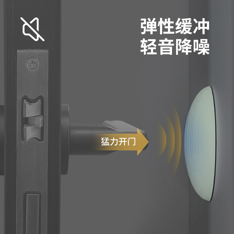 Almohadillas Anticolisión para Manijas de Puerta al por Mayor, Almohadillas de Silicona Anticolisión y Antigolpes para la Parte Trasera de la Puerta, Amortiguador Simple, Pegatinas Anticolisión Silenciosas