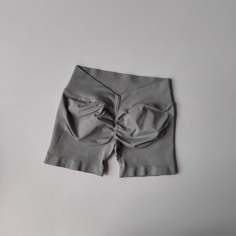 Amazon trasero V cintura alta elástica caderas abdominales sin costuras pantalones cortos panty sin costuras pantalones cortos mujeres image 14