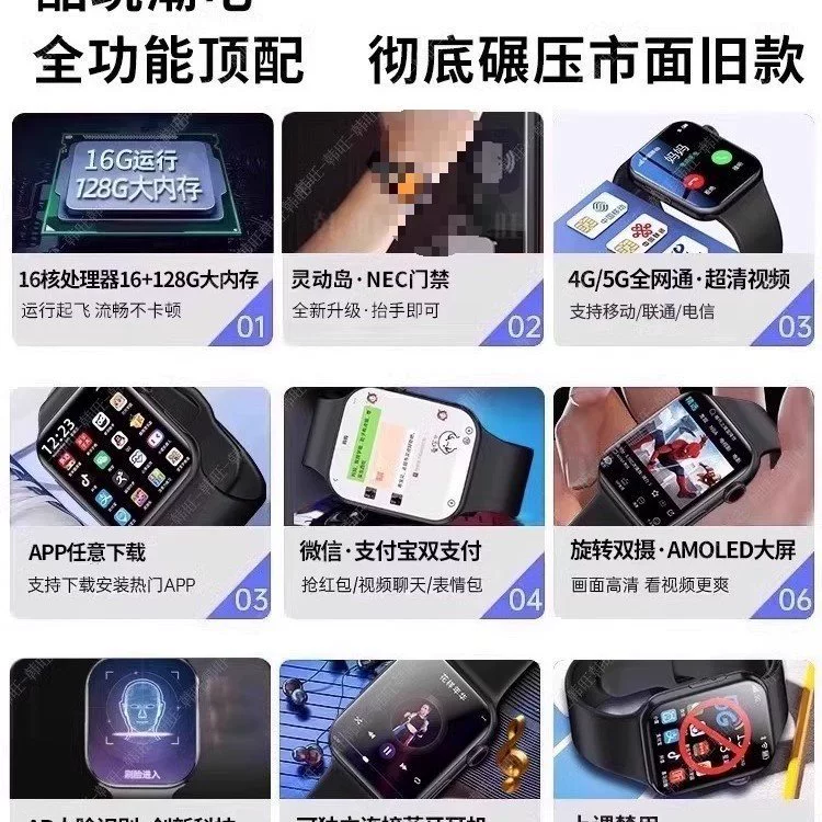 Huawei, с синхронизацией с телефоном, совместимые умные часы, 5G, широкий экран, для подростков