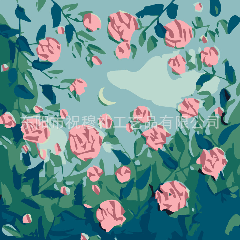 DIY digital pintura al óleo tulipán hecho a mano paisaje color pintura estudiante niños educativos color pintura relleno pintura al por mayor