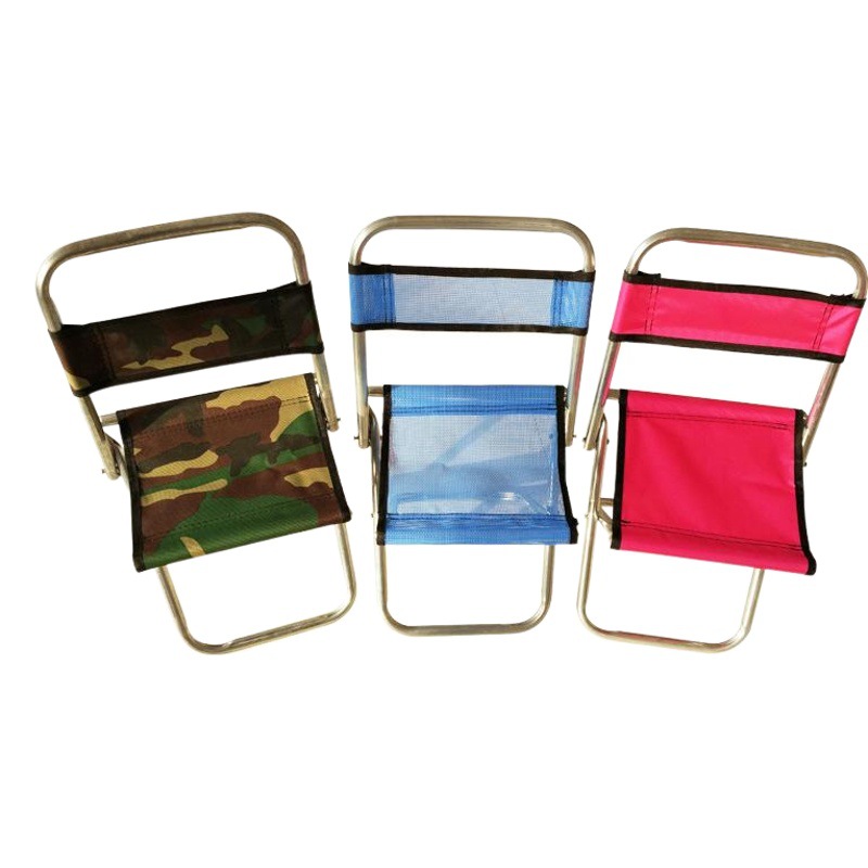 Outdoor Camping Backrest Folding Chair Portable Mazar Outdoor Stainless Steel Folding Chair Fishing Fishing Little Mazar