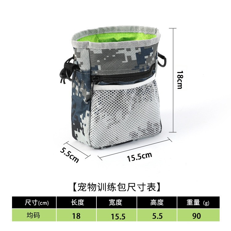 Venta caliente transfronteriza bolsa de snack para mascotas entrenamiento bolsa de cintura multifuncional bolsa de snack para perros bolsa de entrenamiento para mascotas suministros al por mayor