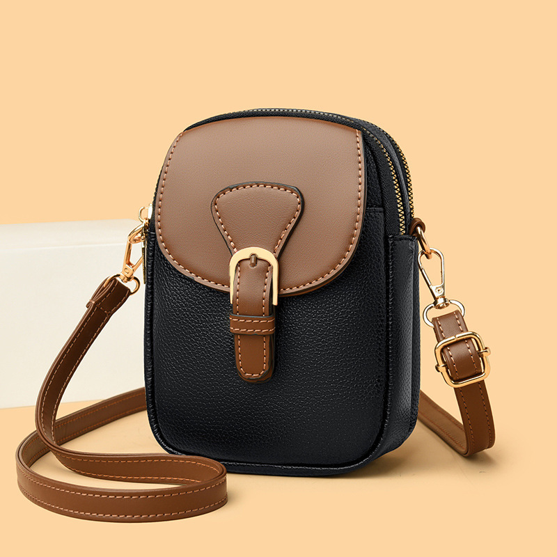 2026 Spring Cross-Border Trend New Style Single-Shoulder Crossbody Handbag Fashion Simple Soft Leather Phone Bag Coin Purse Universal 2026 Spring Cross-Border Trend New Style Single-Shoulder Crossbody Handbag Fashion Simple Soft Leather Phone Bag Coin Purse Universal