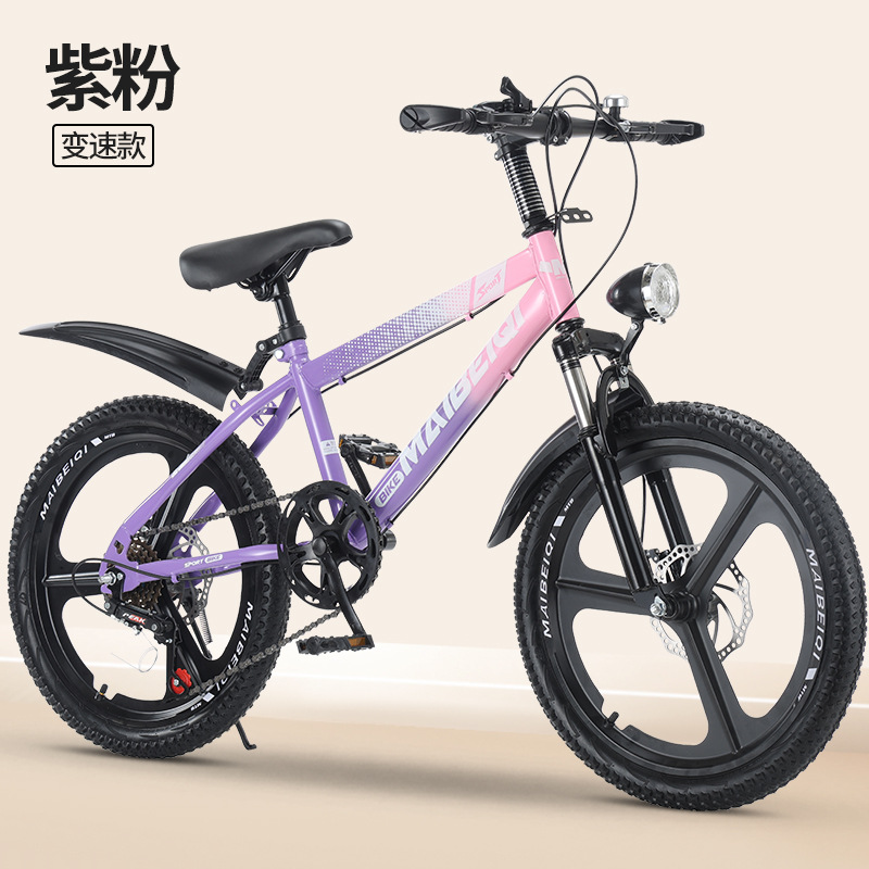 Bicicleta de montaña Maibeqi marco de acero al carbono mecánico de acero de goma gruesa alta elástica antichoque bicicleta de montaña para niños