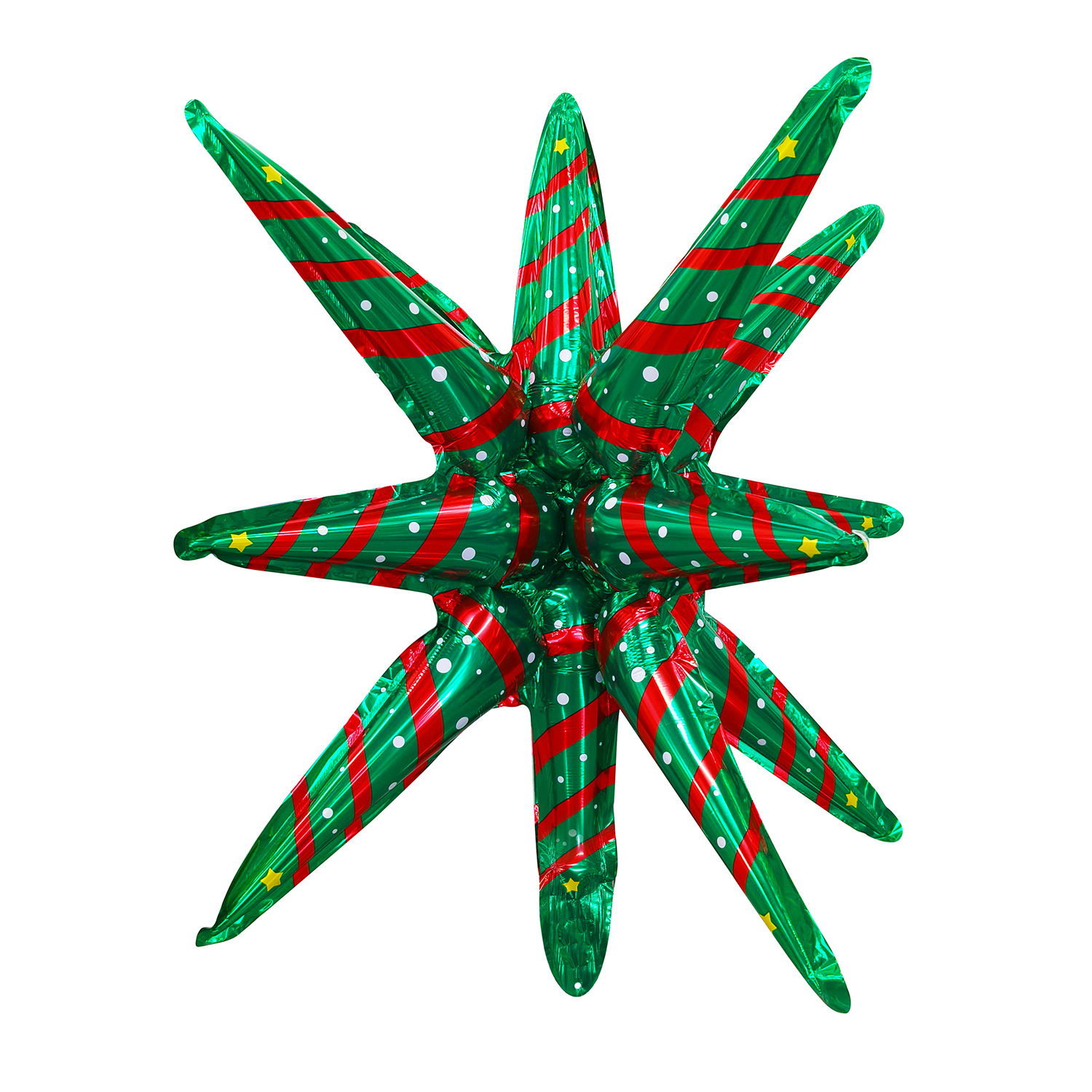Transfronterizo de 22 pulgadas explotando una estrella en gota de agua brillante de aluminio 4D película de aluminio globo de aluminio diseño de fiesta de cumpleaños image 32