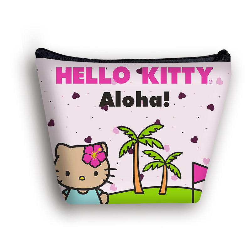 黑皮HelloKitty化妆包印花儿童洗漱包旅行女生简约收纳包包包批发|undefined