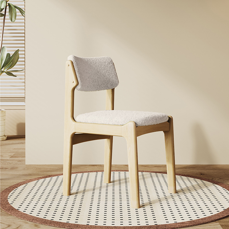 Silla de comedor de madera sólida retro silla de respaldo de bolsillo silla de escritorio silla de oficina silla de escritorio