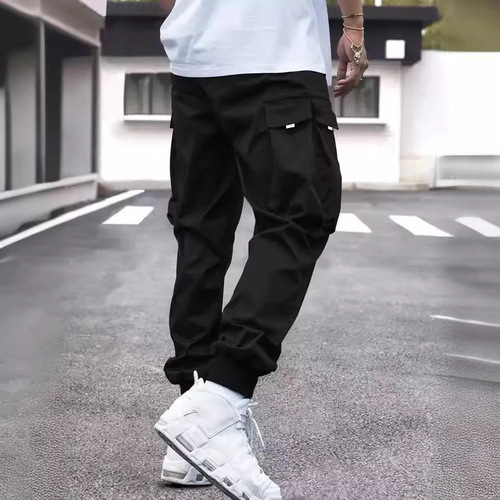 American Retro Work Pants for Men 2025 Printed Casual Long Pants Loose Sports Ankle Pants