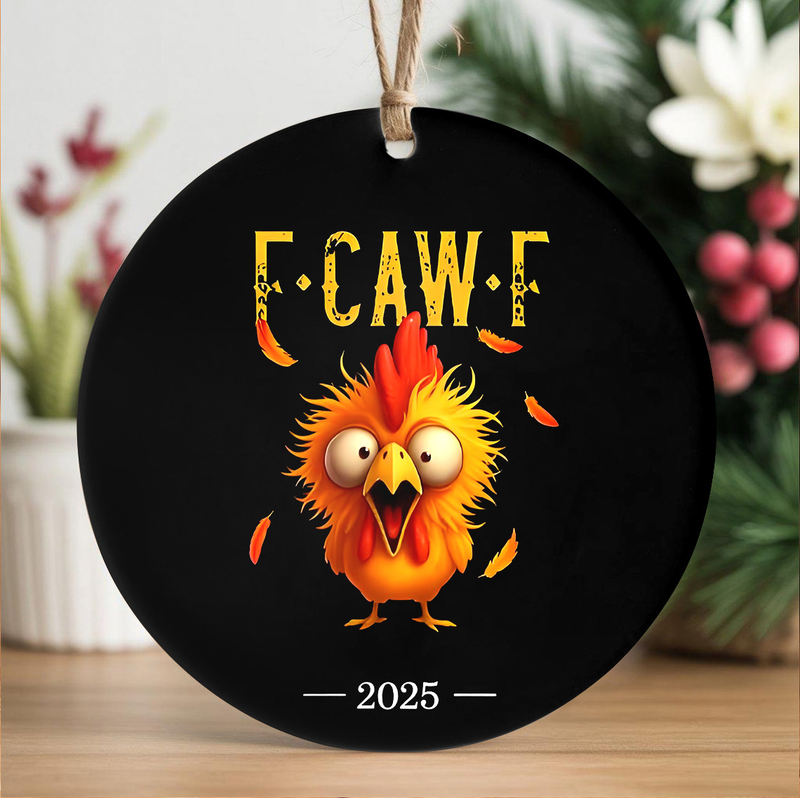 Nuevos productos transfronterizos plano 2D acrílico colgante de automóvil colgante de Navidad mochila casera colgante