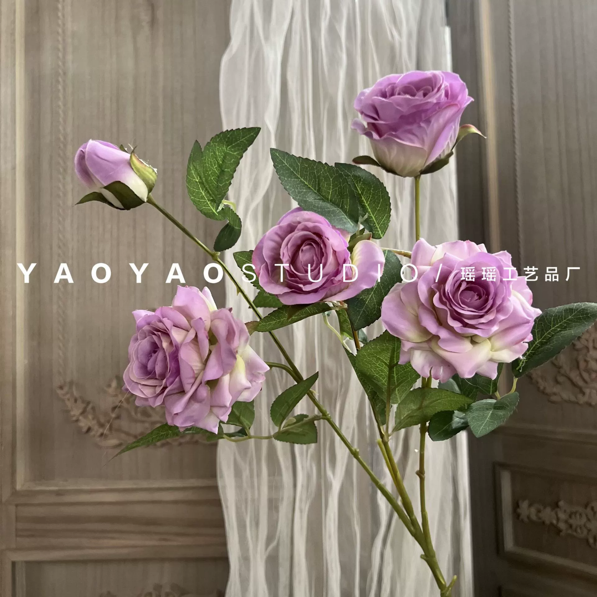 Monet Garden Wind Simulation Flower Coffee Shop Sedies Outdoor Wedding False Flower Store Window Landscape Landscape Landscape