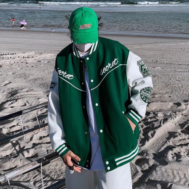 미국 야구 유니폼 남성 겨울 퀼트 코튼 의류 트렌디 브랜드 코튼 의류 하라주쿠 스타일 스트리트 커플 재킷 트렌드