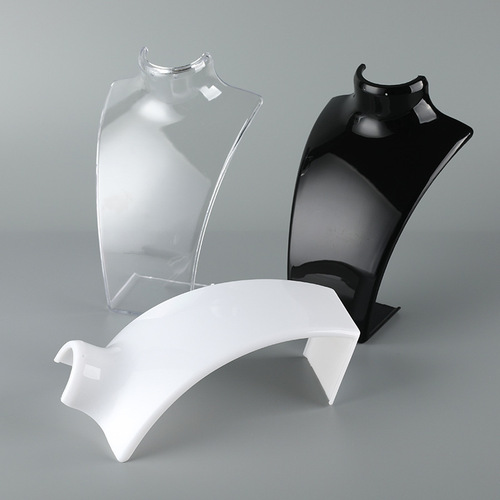 Plastic pearl necklace stand human neck model jade pendant pendant display stand jewelry showcase desk storage