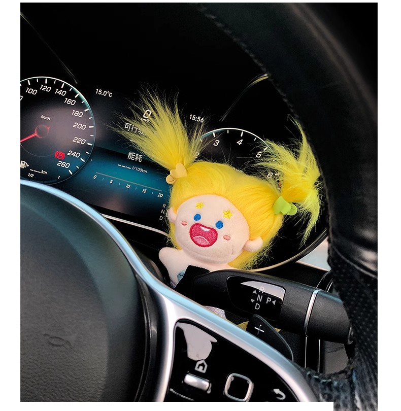 The United States blew up the mermaid princess car block decoration car turn signal wiper doll car accessories ornaments women