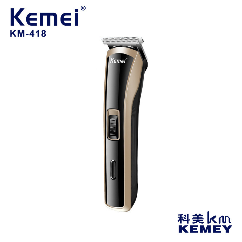 Kemei electric clipper KM-418 cross-border rechargeable mini electric clipper USB oil head carving clipper hair salon hair clipper