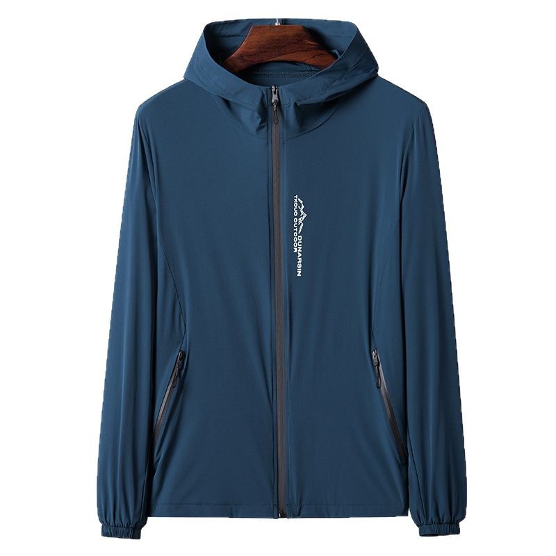 Summer Ice Silk Sun Protection Clothing Men's 2025 Thin Outdoor Cover Lightweight Youth Quick-drying Trendy Brand Skin Fishing Clothes