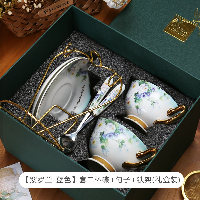 Conjunto de tazas de café de porcelana de hueso europeo simple estilo británico de té de la tarde set de cerámica estilo nórdico