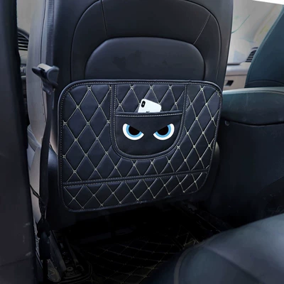 Seat Interior Accessories, Children's Backrest | Chair back anti-kick pad - sharp-eyes-short-style-anti-kick-storage