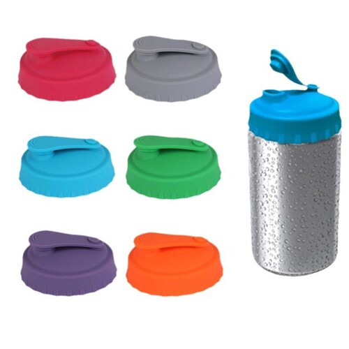 Amazon Cross-border Leak-proof Soft Sealing Silicone Pull-up Can Cover Beer Bottle Cover Soda Coke Cover Silicone Can Cover