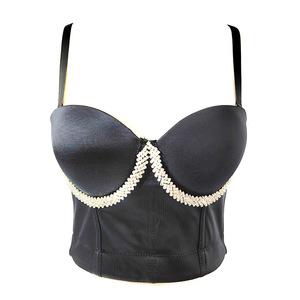 Nightclub bar hot dance Jazz dance bra tops for Women diamond bras prevent exposed comfortable toning up chest gathered on the breathable wear bra