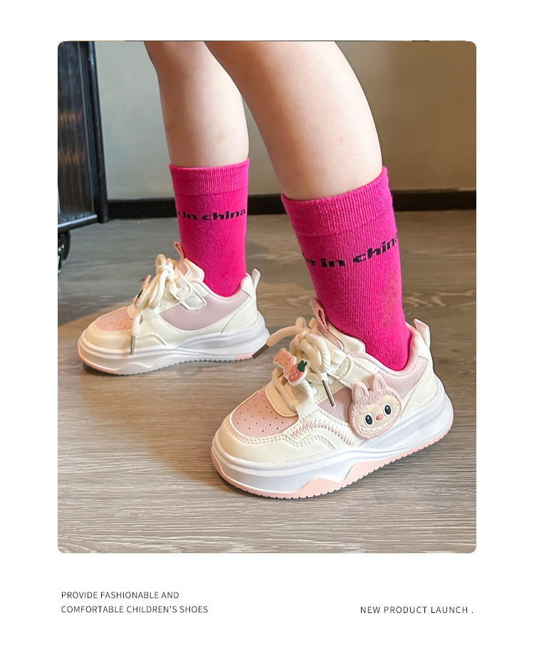 Ademende instap sneakers voor meisjes met klittenbandsluiting_voghion.com