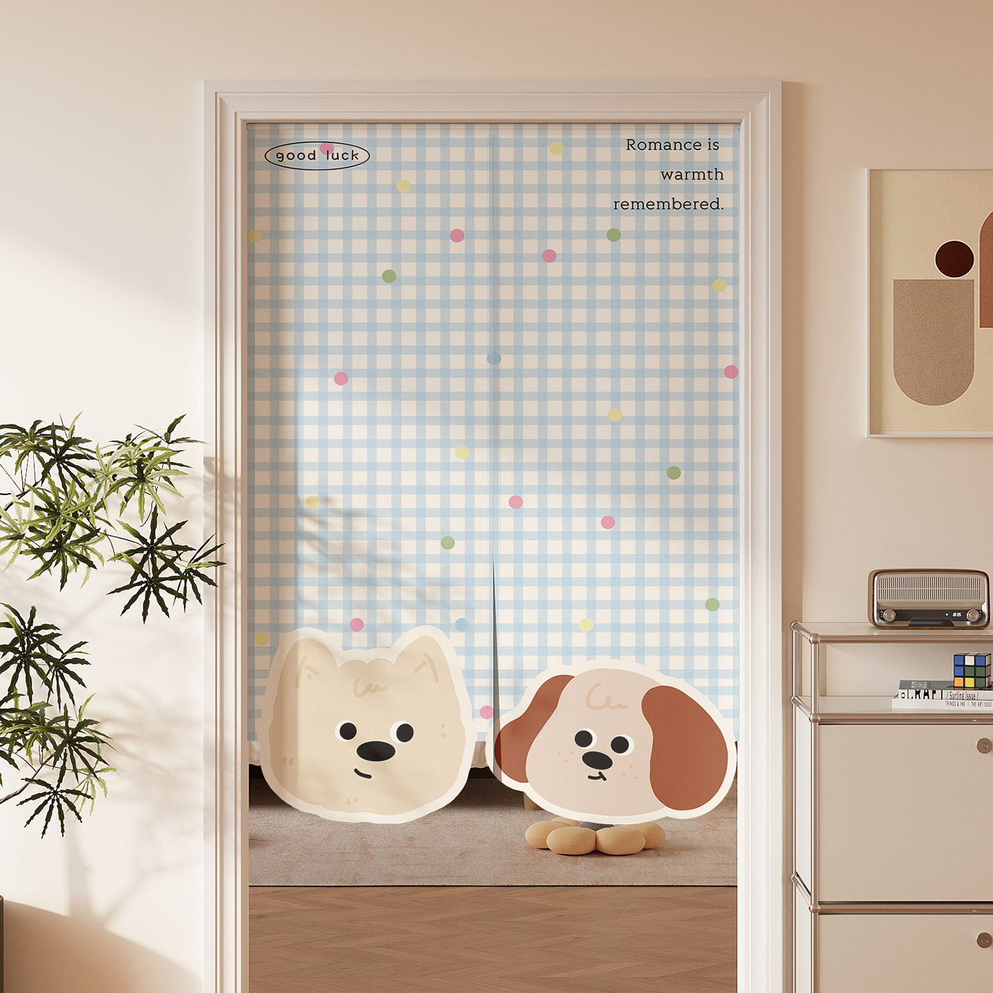 Cartoon Special-Shaped Door Curtain Partition Curtain Bedroom Room Home Entrance Door Half Curtain Kitchen Toilet Anti-Peeping Curtain