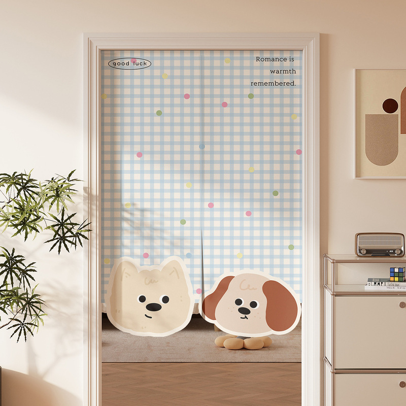 Cartoon Special-Shaped Door Curtain Partition Curtain Bedroom Room Home Entrance Door Half Curtain Kitchen Toilet Anti-Peeping Curtain