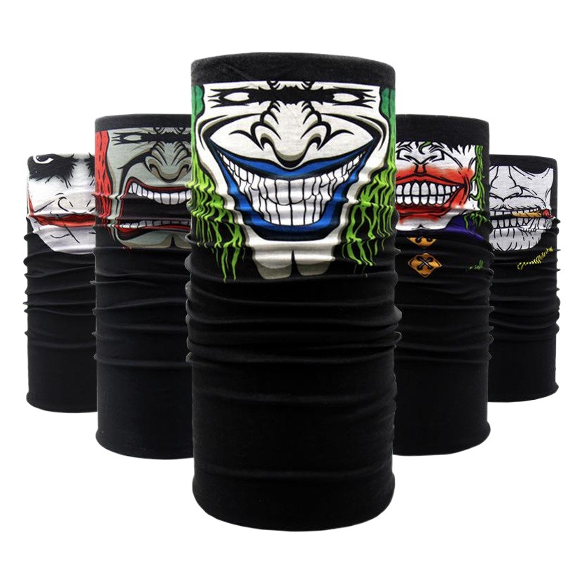 Magic Headscarf Cycling Mask Outdoor Sports Warm Multifunctional Pullover Skull Seamless Clown Fashion