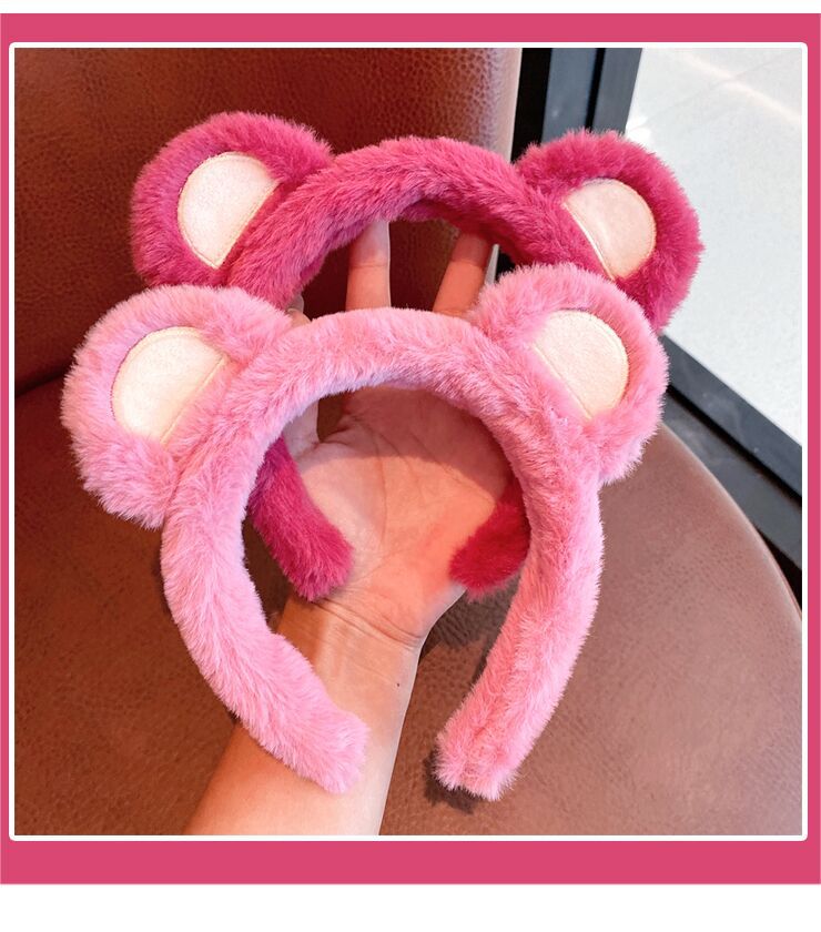 Strawberry Bear Plush Headband