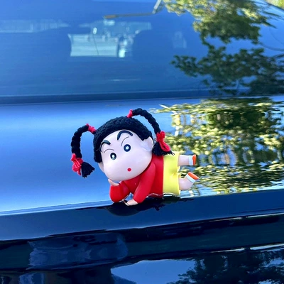 village flower crayon small new: Car ornaments - braids-in-lying-position-xiaoxin-contains-traceless-glue