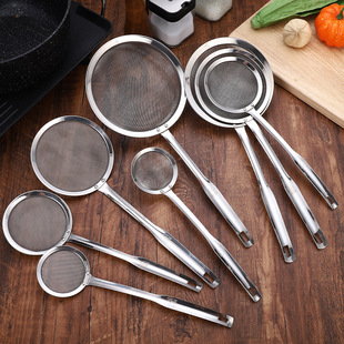 304 stainless steel filter mesh sieve fine mesh juice baby food flour sieve fried mesh fishing oil strainer