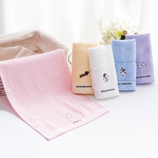 Jieliya children's towel children's towel plain absorbent cotton soft ceria