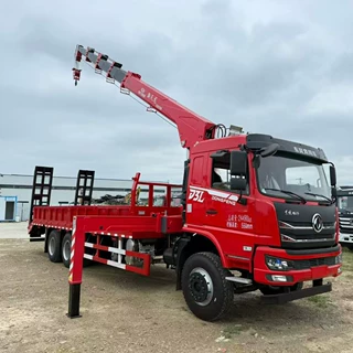 程力威牌CLW5250JSQ6SZ型随车起重运输车 随车吊平板运输车价格