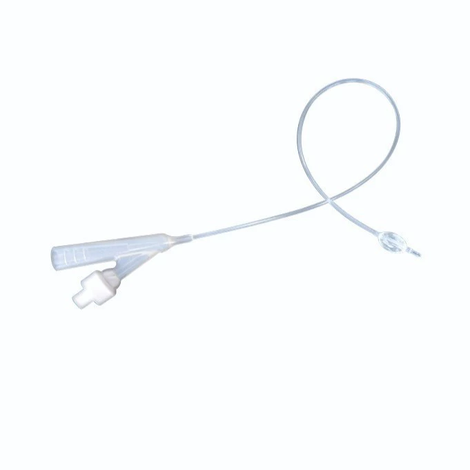 Силиконовый двусторонний катетер Фолея (силокатетер двойного просвета) 4,5Fr