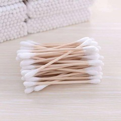 雙頭棉簽掏耳化妝家用棉花棒木棒一次性小頭細尖頭耳朵勺清潔棉棒