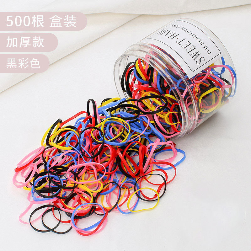 Corea del Sur red elástica mujer corda de cabeza coreana inssen sistema simple anillo de cabello atado pelo pequeño cubierta de cuero tocado