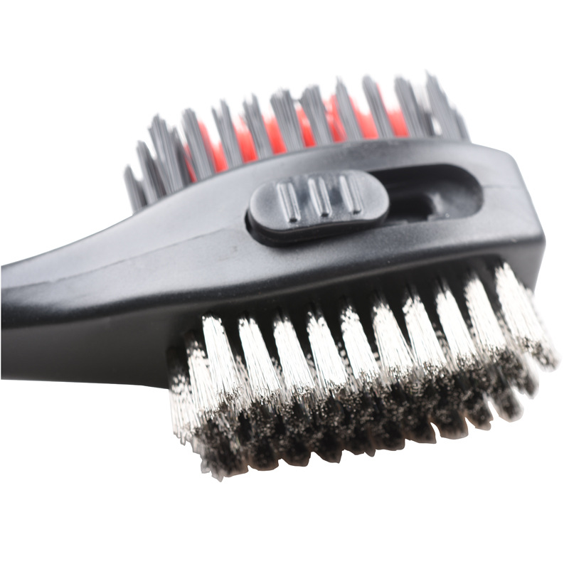 Golf Club de cepillo de limpieza de doble cara cepillo limpiador accesorios de limpieza kit con hebilla telescópica