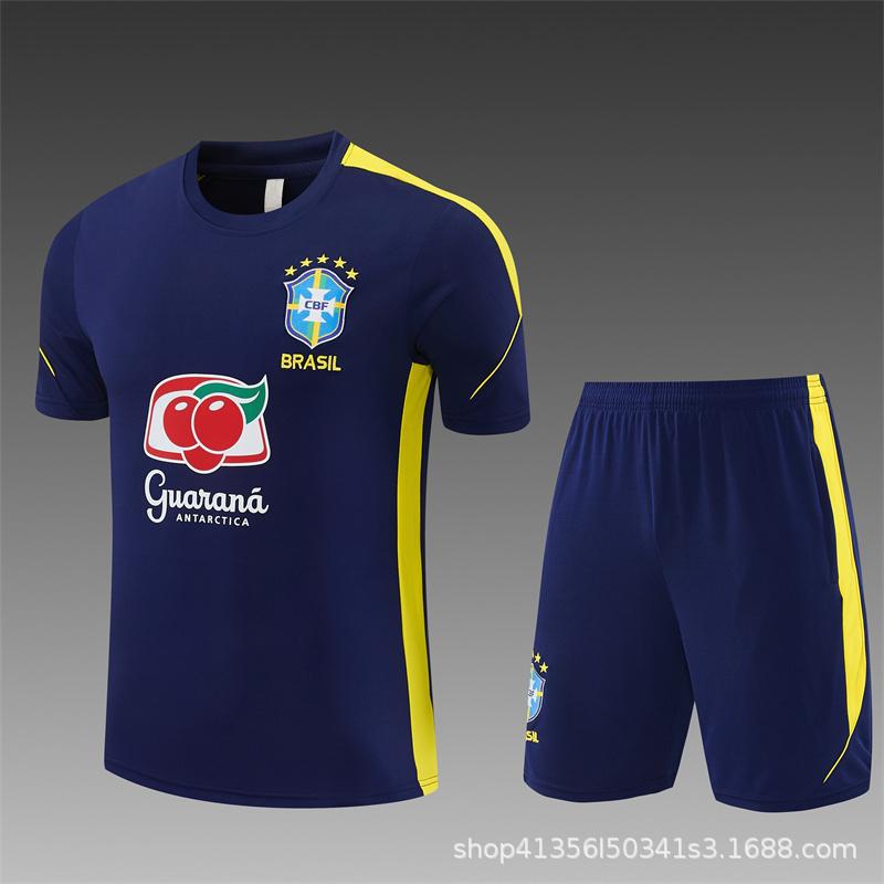 2627 temporada Barcelona Real Madrid Argentina Brasil España fútbol de manga corta trajes de entrenamiento para adultos equipo nacional