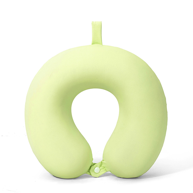 Verano helado sensación fría protección de cuello almohada en forma de U portátil almacenable memoria almohada de cuello de algodón almohada de avión almohada al por mayor existencias