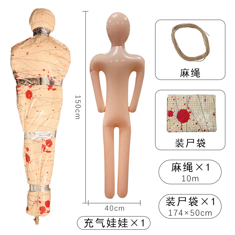 ハロウィン新製品インフレータブルダミー密室お化け屋敷プラスチッククロスボーダーホラー人形装飾品小道具装飾|undefined
