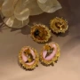 法式个性复古18k耳环