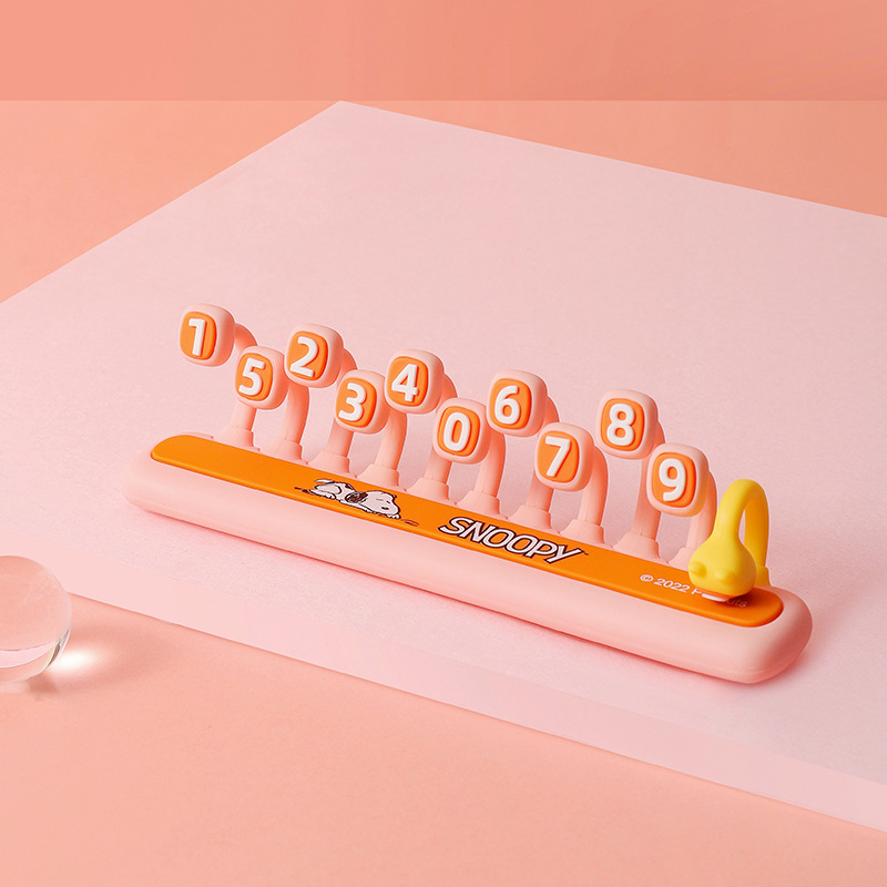 Official Snoopy Temporary Parking Sign Number Plate Car Mount License Plate Car Creative Stand