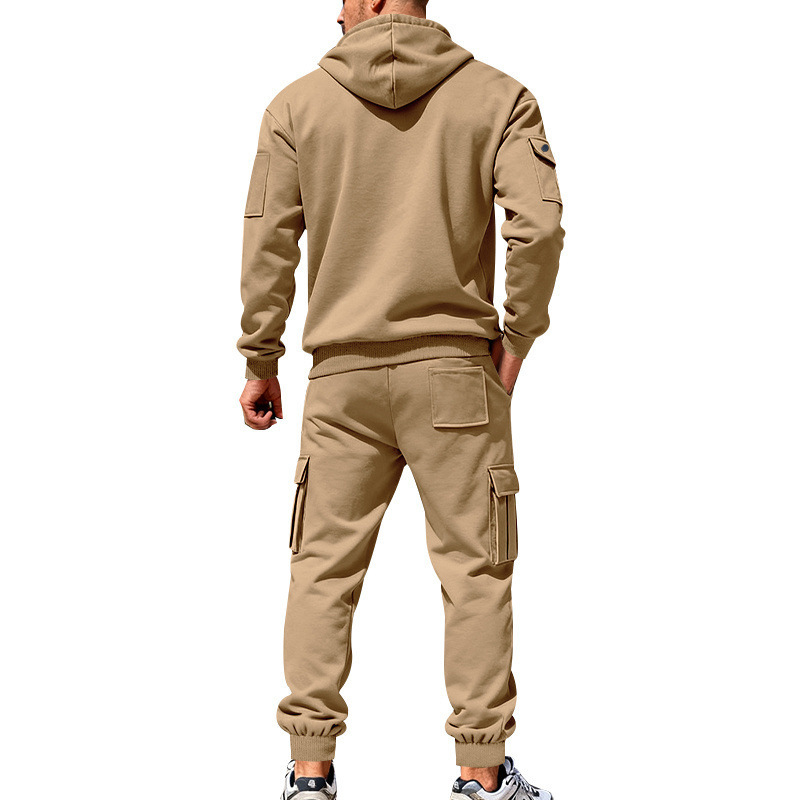 Men's Clothing Men's Heavyweight Fleece Lined Casual Sportswear Workwear Trendy Loose Suit Winter For Formal & Casual_viptrois.com