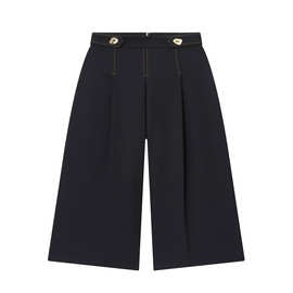 批发2025秋季新款女装 时尚对比色明线长款短裤RR3-11427