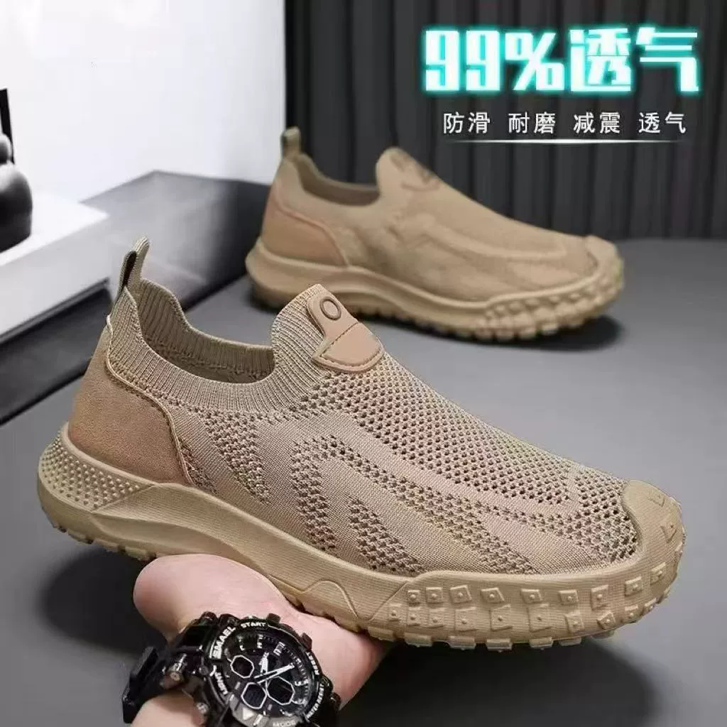 Обувь с сеткой, новая мужская сетчатая дышащая обувь, не душит ноги, не воняет ногами, летняя мужская обувь, мужская повседневная обувь без шнуровки