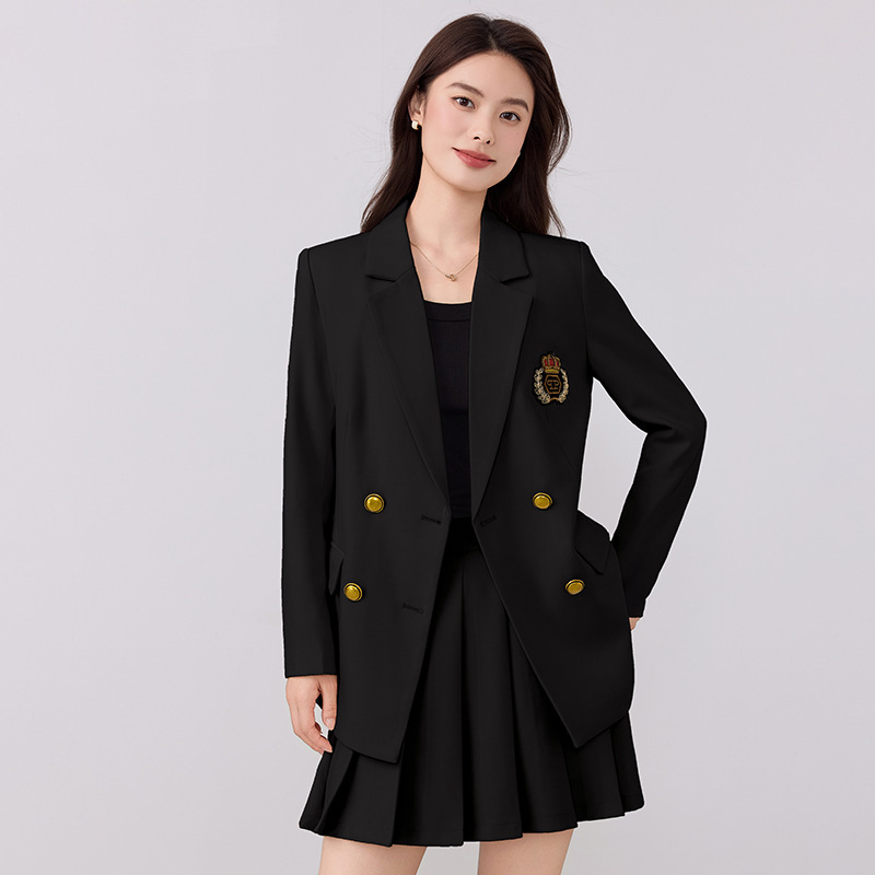 New Style Gray Professional Suit Set for Female College Students' Interviews, Corporate Group Purchase, Factory Wholesale and Dropshipping