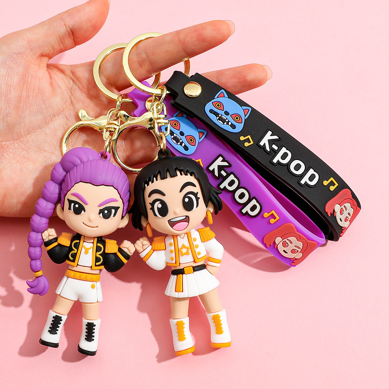 Cross-Border New Kpop Demon Hunters Plush Derpy Keychain Pendant Korea