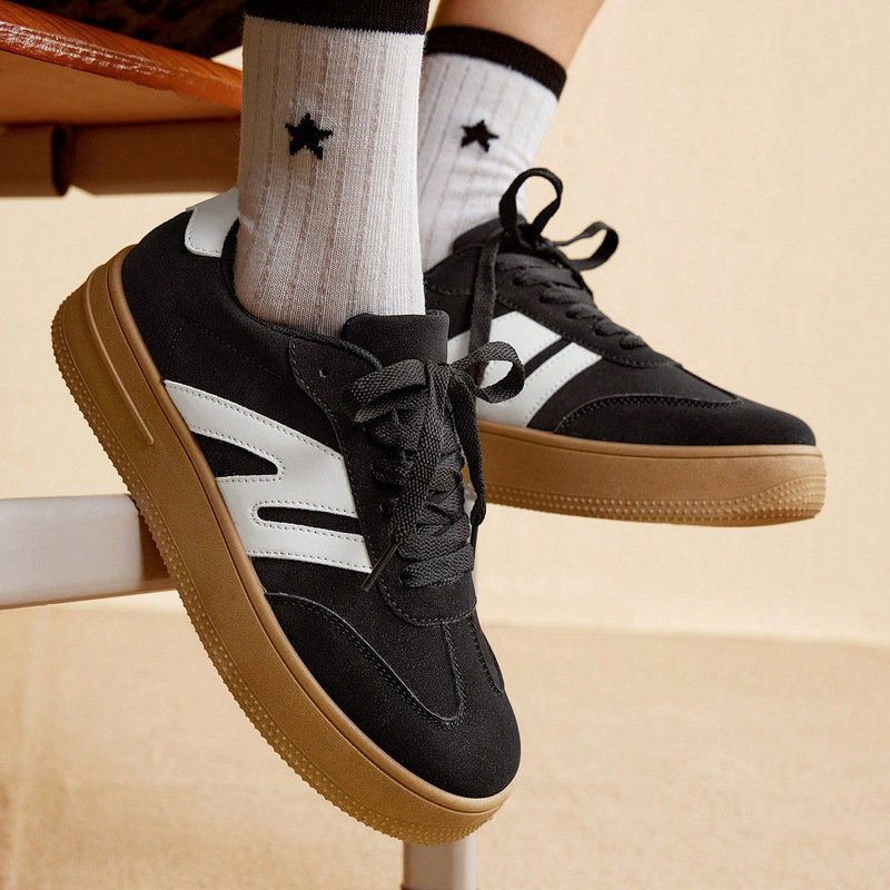 2026 New Model Export Cross-Border Thick-Soled Height-Increasing Women's Shoes, Fashionable Versatile Sports Training Shoes, Women's Soft-Soled Casual Sneakers