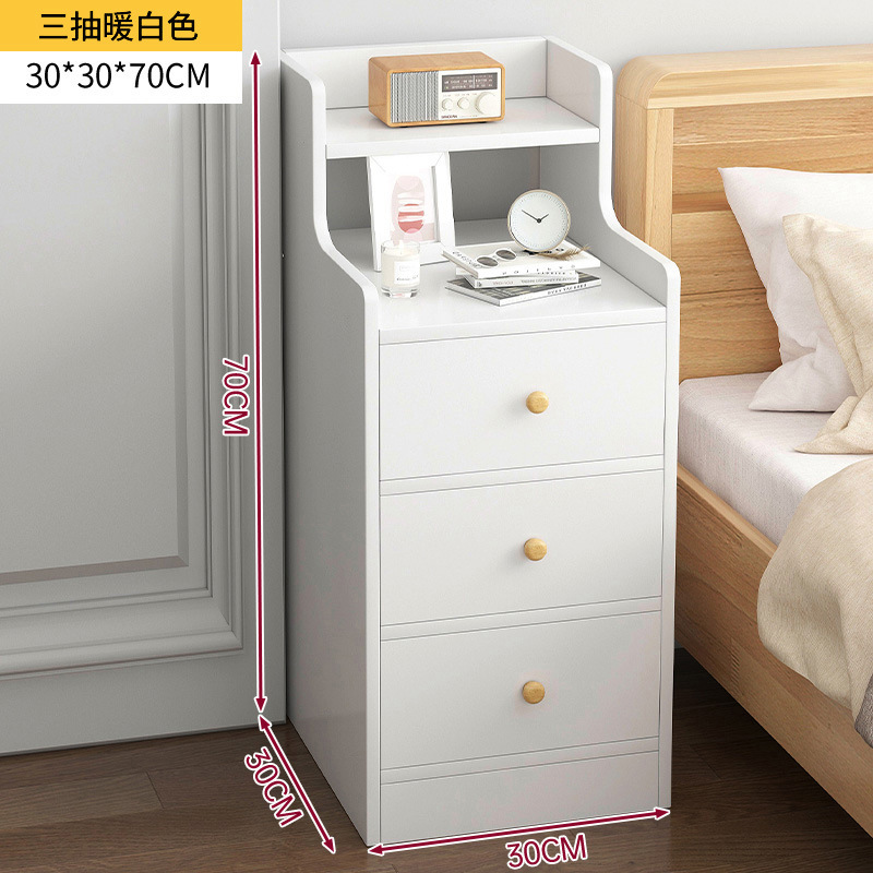 Mesa de noche para alquiler dormitorio moderno minimalista cama almacenamiento rack ultra estrecho brecha gabinete pequeño dormitorio armario