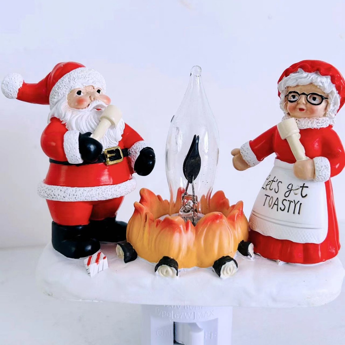 Christmas ghost night light home children's room wall decoration creative resin crafts ornaments_voghion.com