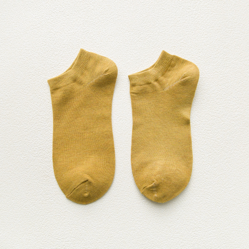 女性用秋用薄手滑り止めボートソックス、浅履き、日本風、脱げにくい、無地綿ソックス、春夏用インビジブルソックス、ショートソックス